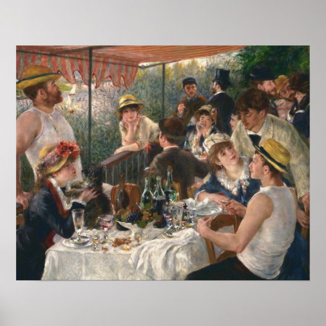 Poster Auguste Renoir - Luncheon do Partido Barco (Frente)