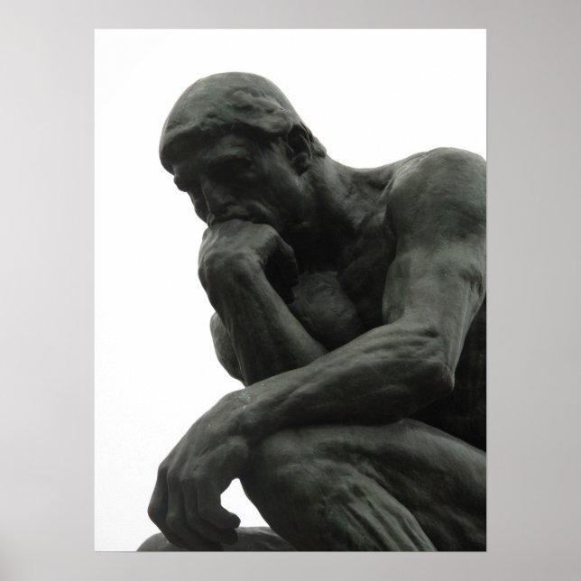 Poster Auguste Rodin The Pensieve (Frente)