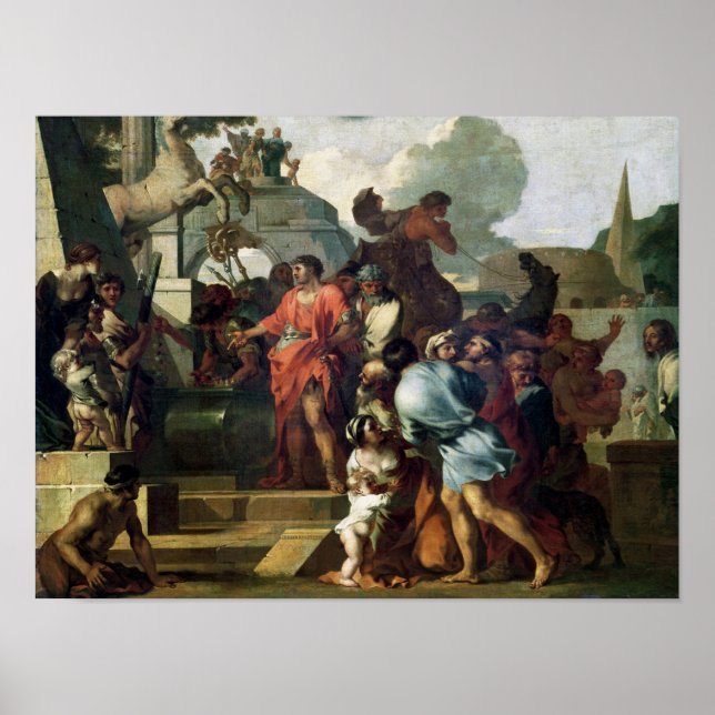 Póster Augusto antes do túmulo de Alexandre III (Frente)