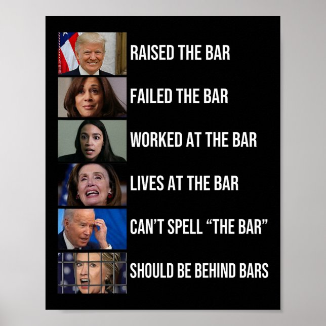 Poster Aumentado O Bar Falhou O Bar Funcionou No Bar (Frente)