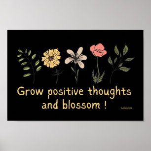 POSTER AUMENTAR OS PENSAMENTOS POSITIVOS E FUNCIONAR A FU