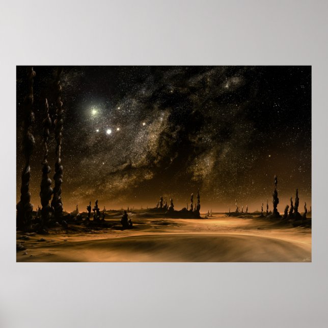 Póster Aumento da Galáxia (Frente)