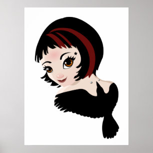 Poster Aumentou a menina Tattooed