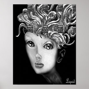 Póster Aumentou em canvas