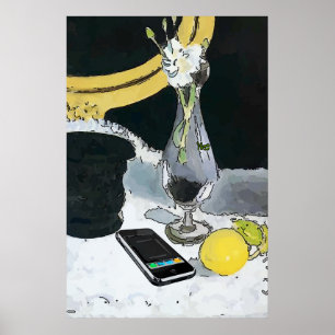 Póster Aumentou no vidro do furacão, o estilo de Matisse