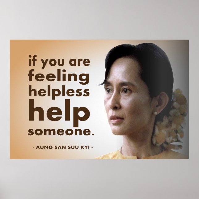 Póster Aung san suu kyi (Frente)
