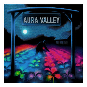 Póster Aura Farming Colorful Valley