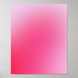 Poster Aura Gradiente Rosa