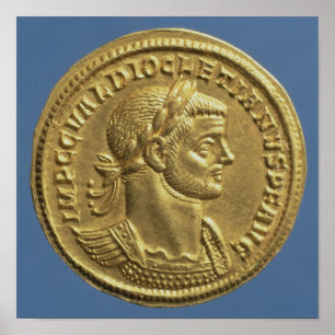 Poster Áureo de Diocletian cuirassed
