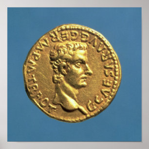 Poster Aureus  of Caligula  bareheaded