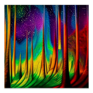 Póster Aurora além da floresta