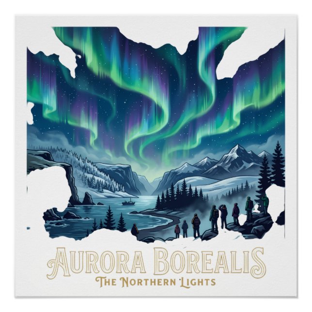 Póster Aurora Boreal (Frente)