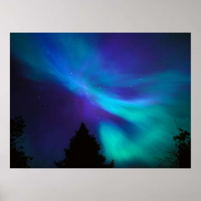 Poster Aurora Boreal | Canadá Ontário Sudbury (Frente)