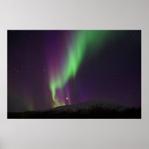 Poster Aurora boreal em Lappland, suecia