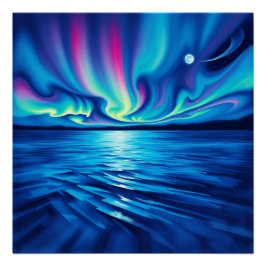 Póster aurora borealis