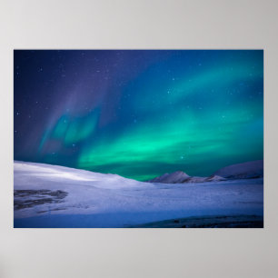 Poster Aurora Borealis - bela paisagem
