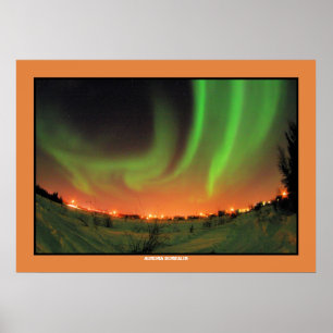Póster Aurora Borealis da aurora boreal