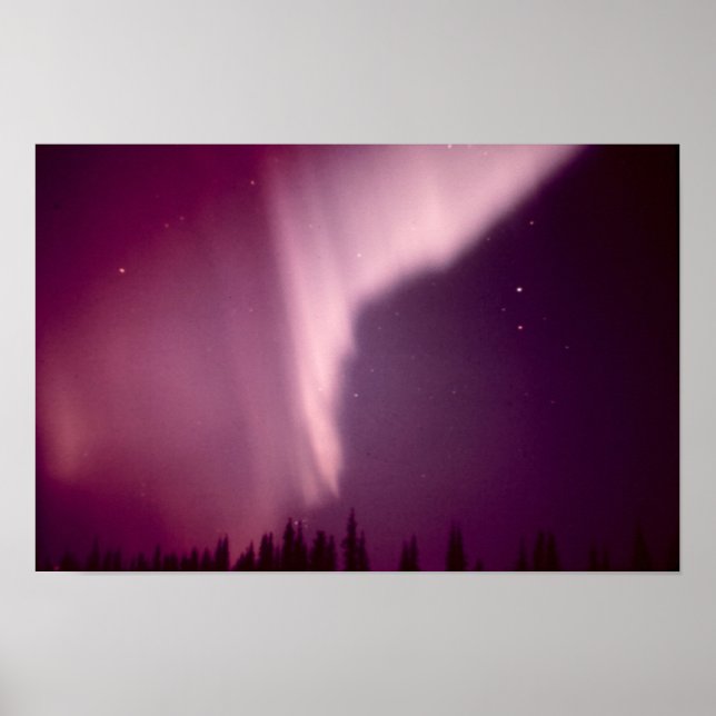 Póster Aurora Borealis no Alasca (Frente)