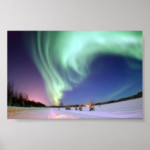 Póster Aurora Borealis, ou Luzes Nortes
