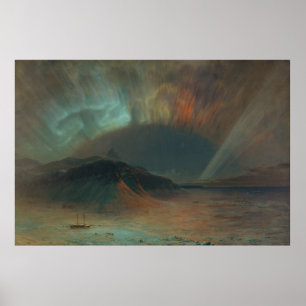 Póster Aurora Borealis por Frederic Edwin Church 1865