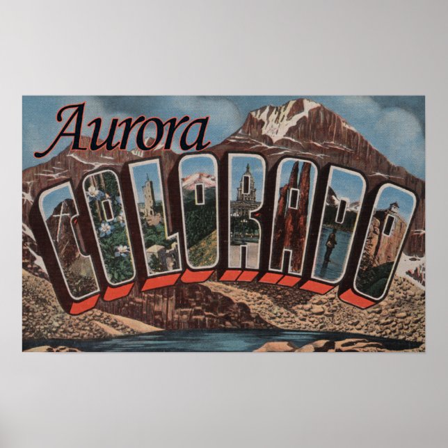 Poster Aurora, Colorado - Grandes Cenas de Letra (Frente)