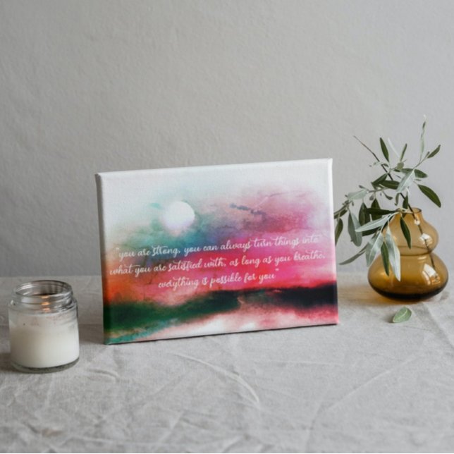 Poster Aurora Landscape Inspiration Quote (Criador carregado)