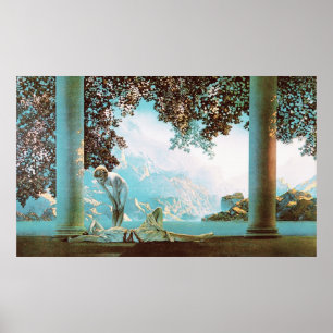 Póster Aurora, por Maxfield Parrish