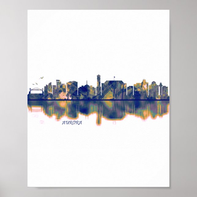 Poster Aurora Skyline (Frente)