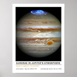 Poster Auroras na Atmosfera de Júpiter