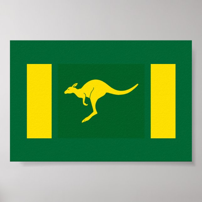 Póster Aussie Colors Kangaroo (Frente)