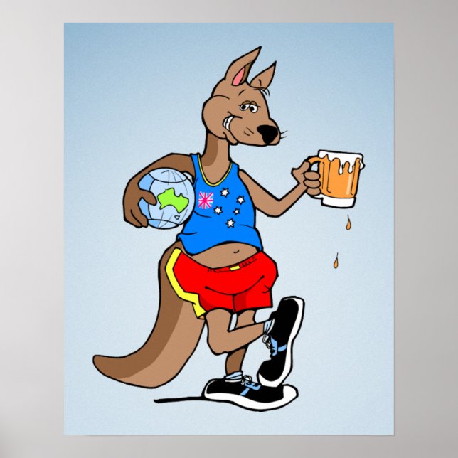 Poster aussie kangaroo (Frente)