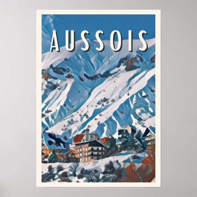 Poster Aussois Station de ski (Frente)