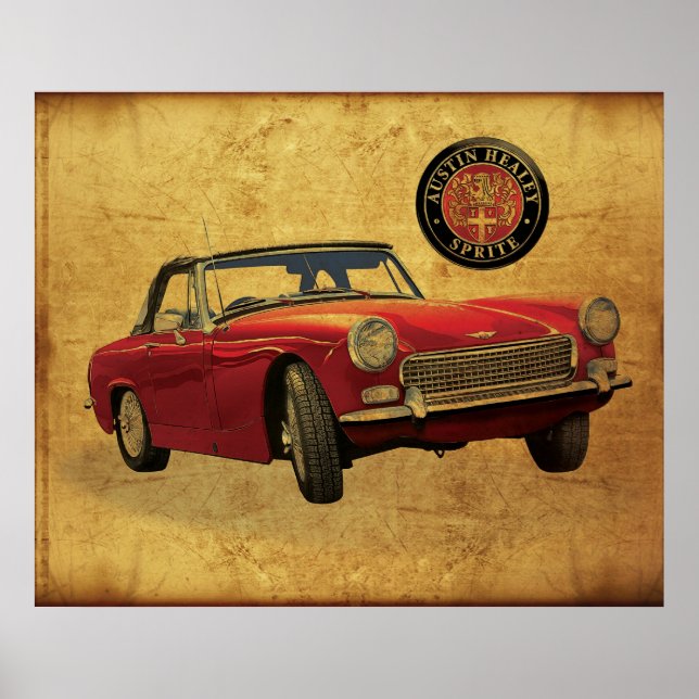 Poster Austin Healey Sprite (Frente)
