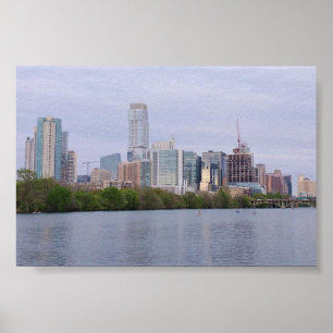 Poster Austin Skyline