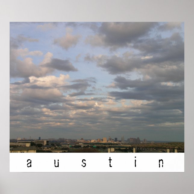 Póster Austin, Texas (Frente)