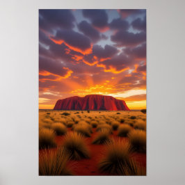 Poster Austrália Ayers Rock