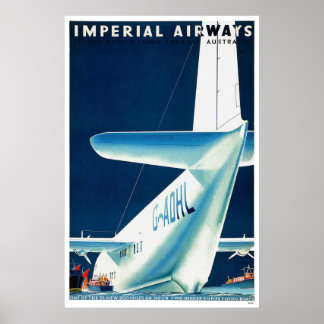 Póster Austrália Imperial Airways