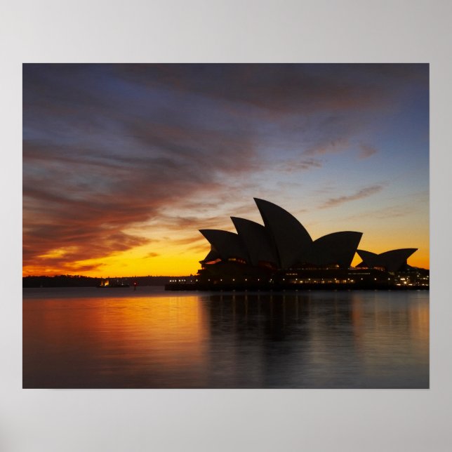 Poster Austrália, Nova Gales do Sul, Sydney, Sydney Opera (Frente)