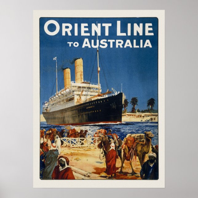 POSTER AUSTRÁLIA OCEAN LINER OTRANTO (Frente)