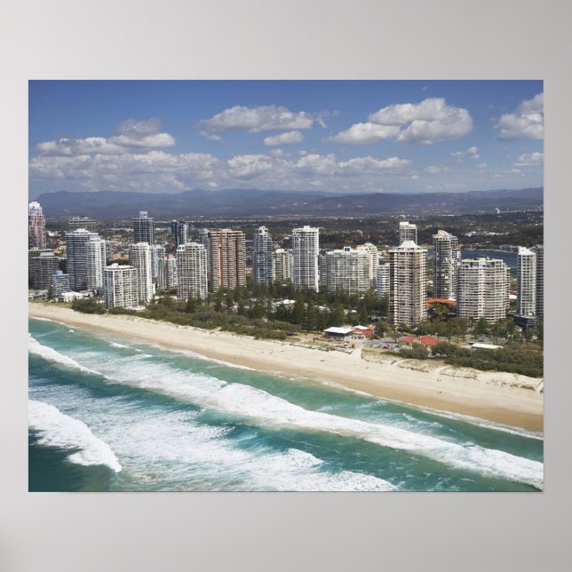 Póster Austrália, Queensland, Gold Coast, Main Beach - (Frente)