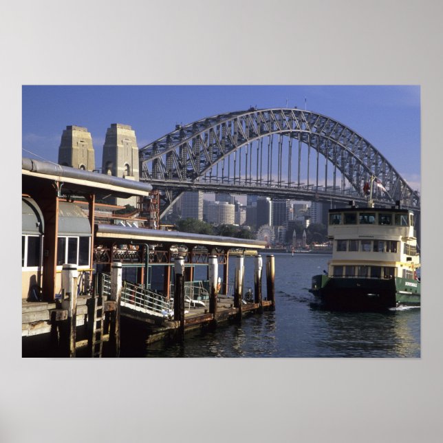Poster Austrália, Sydney, Balsa de passageiros, uma das m (Frente)