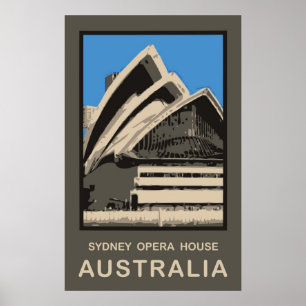 Poster Austrália Sydney Opera House