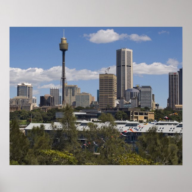 Poster Austrália, Sydney, Potts Point. Sydney Skyline. (Frente)