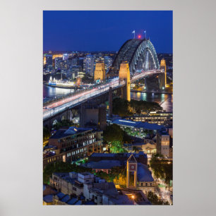 Póster Austrália, Sydney, The Rocks Area, Sydney Harbor