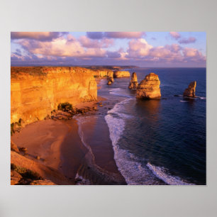 Poster Australia, Victoria. 12 Apostles, Port