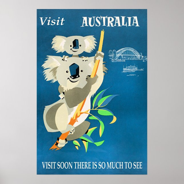 Poster Austrália, Visite Em Breve (Frente)