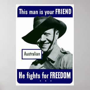 Póster Australiano -- Este homem é seu amigo
