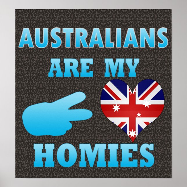 Póster Australianos são meus Homens (Frente)