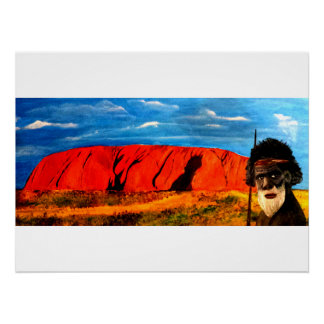 Póster Australien Uluru