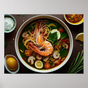 Poster Autêntico Tom Yum Goong - Sopa Tailandesa